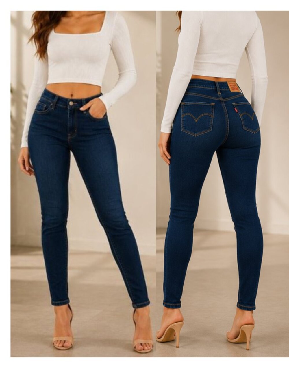 Levi's High Rise Women’s Jeans - Deep Blue Denim
